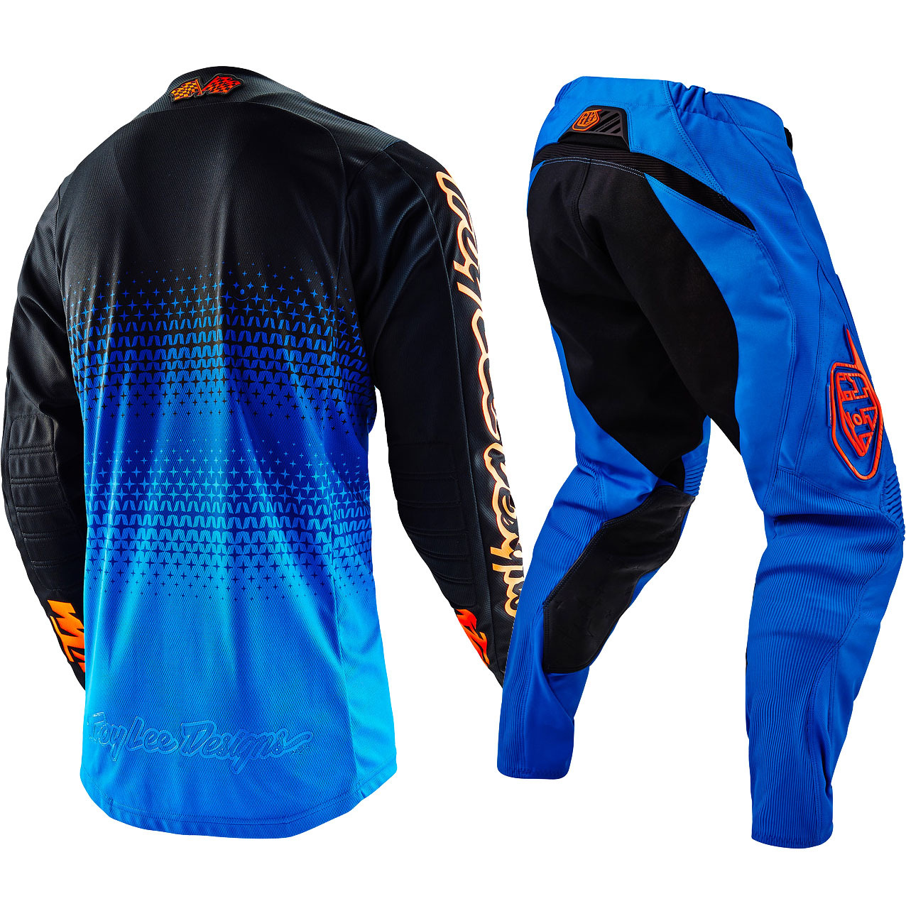 Troy Lee Designs NEW 2016 Mx SE Starburst TLD KTM Orange Blue Motocross