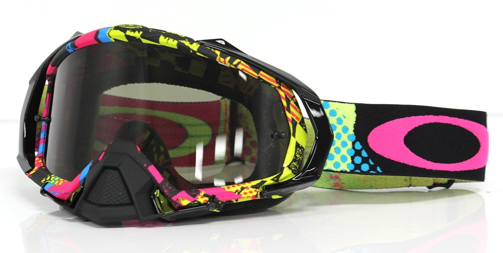 Oakley New MX Mayhem Pro Mosh Pit Neon Black Tinted Motocross Dirt Bike