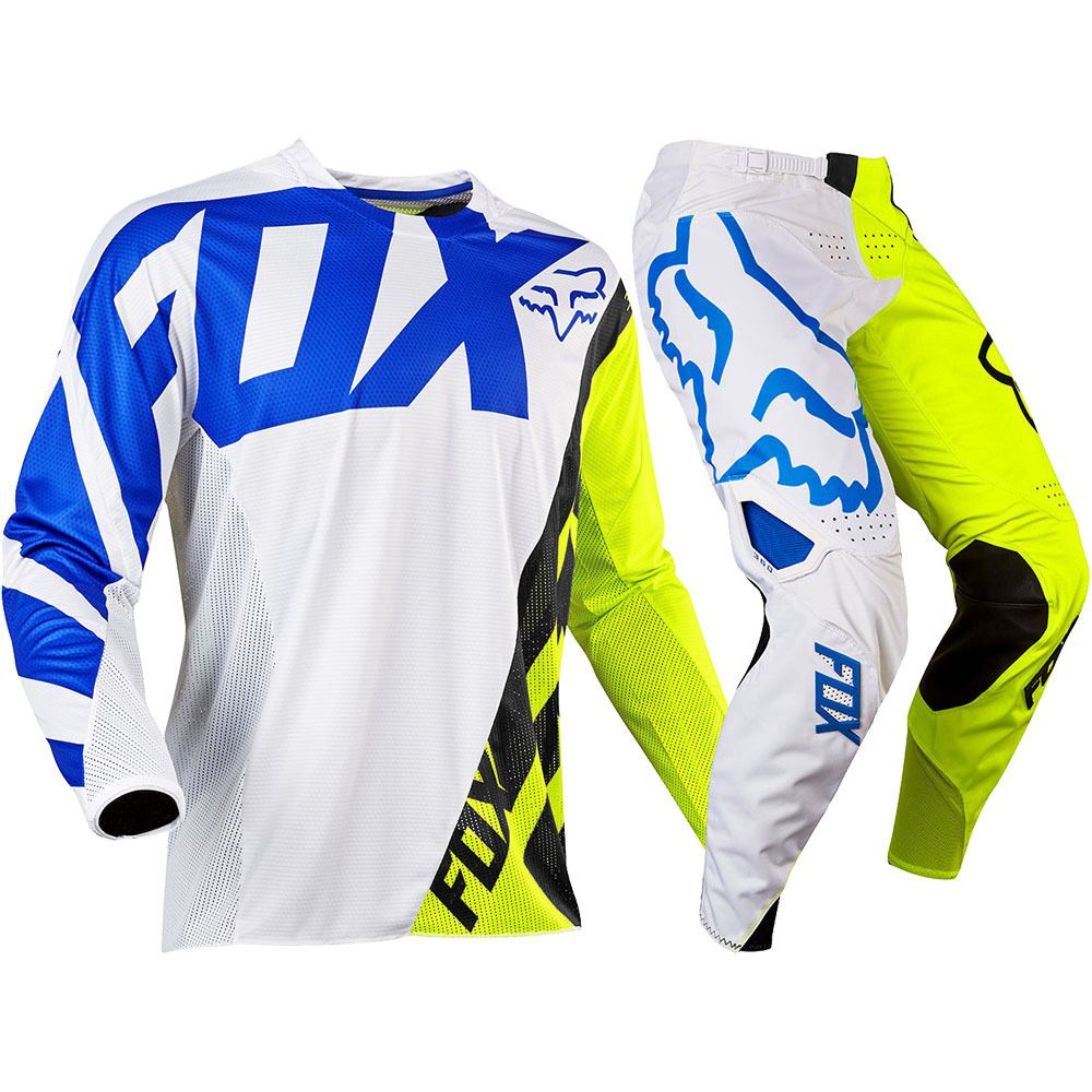 Fox Racing 2017 Kids Mx NEW 360 Creo White FLO Yellow Youth Motocross