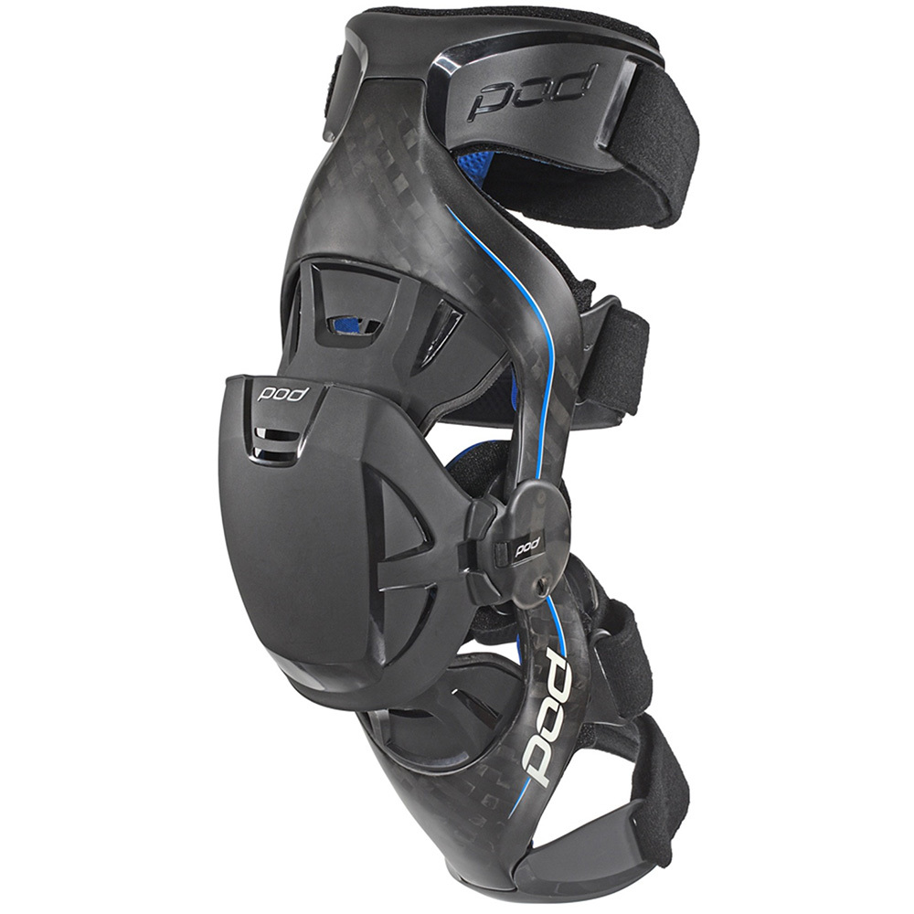 POD NEW K8 Carbon Blue Mx Kneebraces Pair Dirt Bike Motocross Knee Brace Set eBay