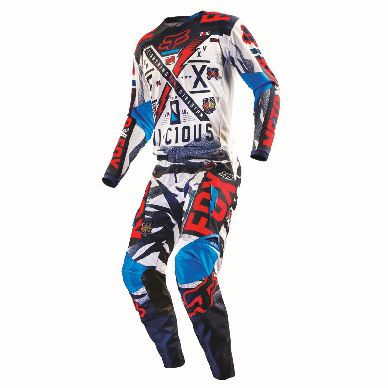 Fox New 2016 Youth MX 180 Vicious Blue White Red BMX Motocross Toddler