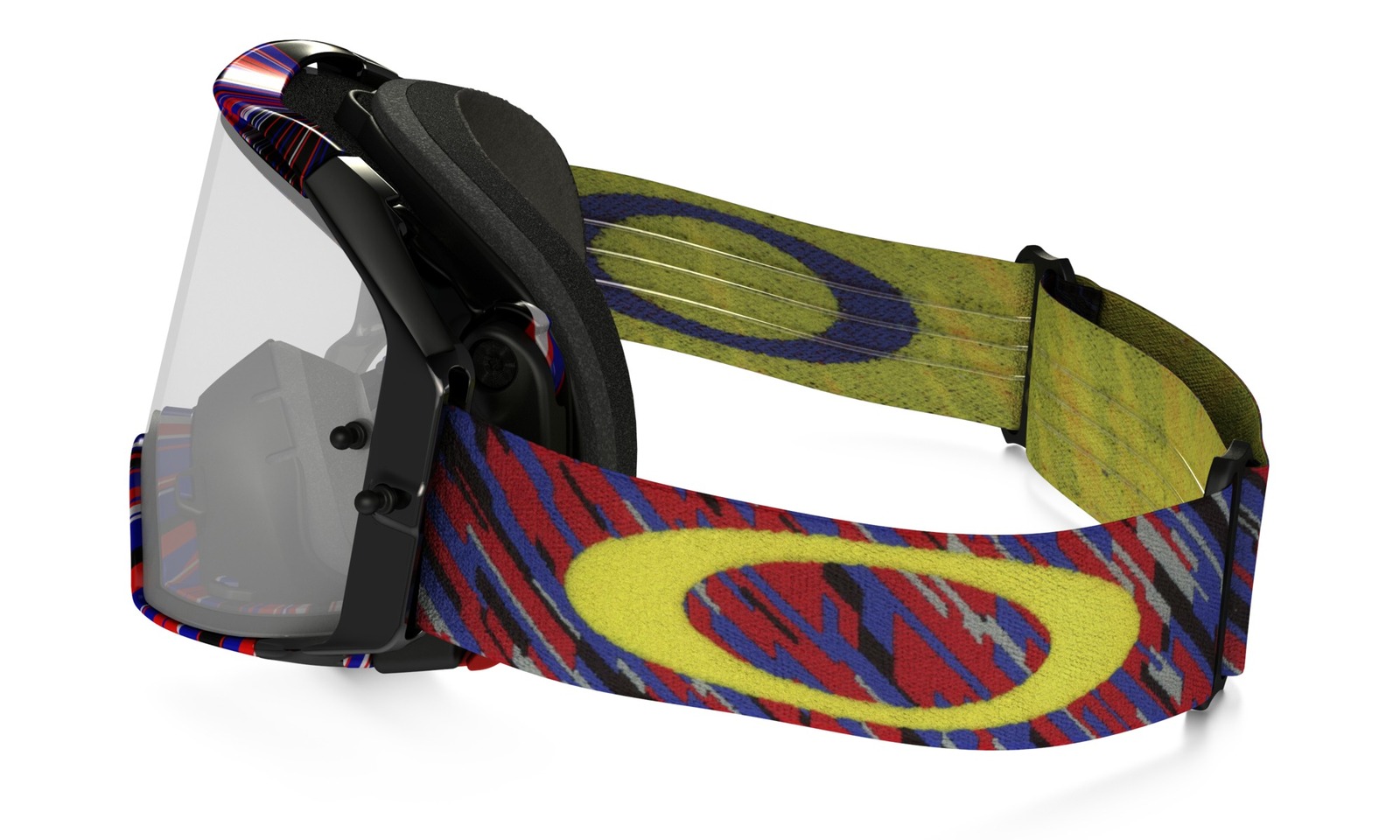 Oakley NEW Mx Airbrake Rain of Terror Dirt Bike Blue Red Clear