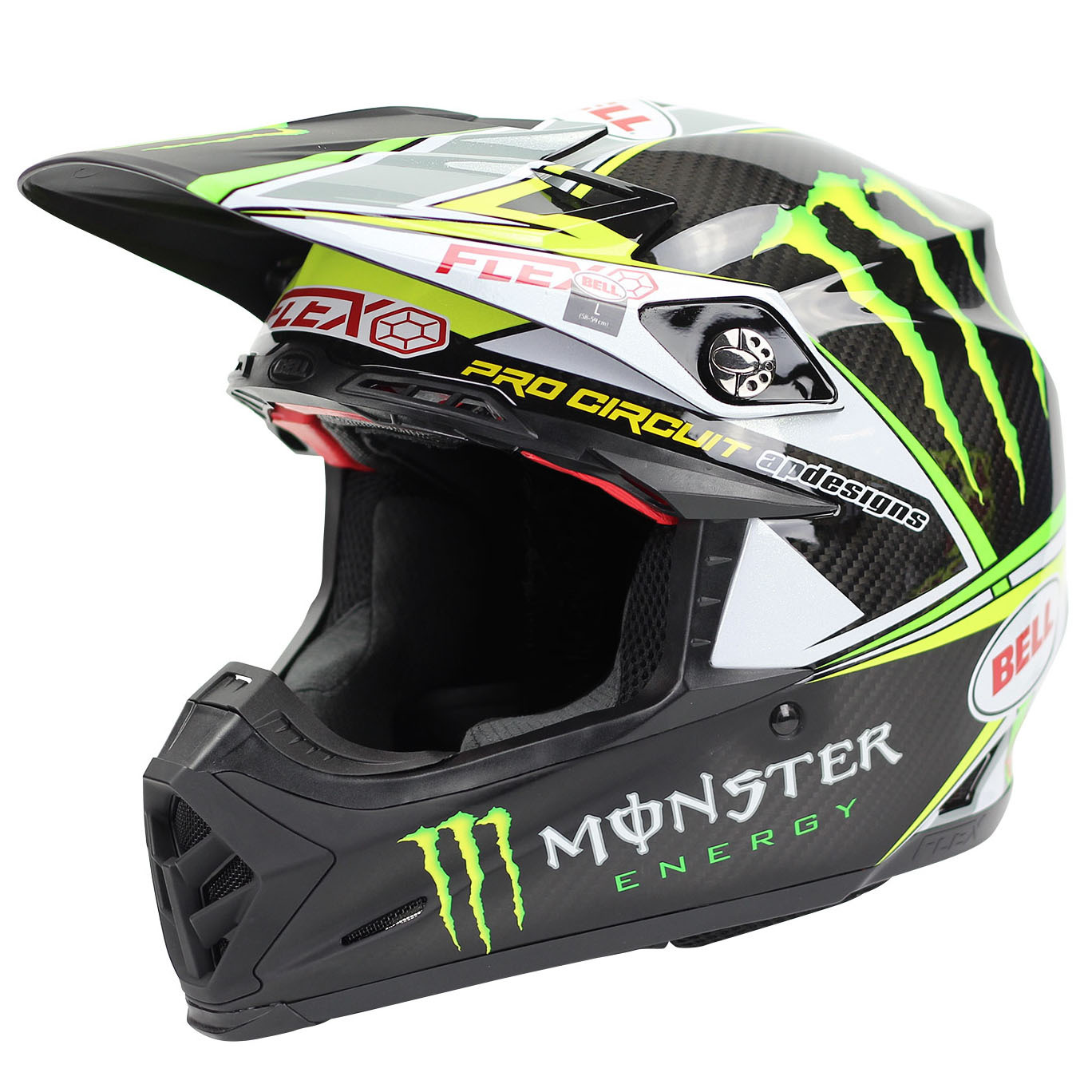 bell moto 9 monster energy helmet