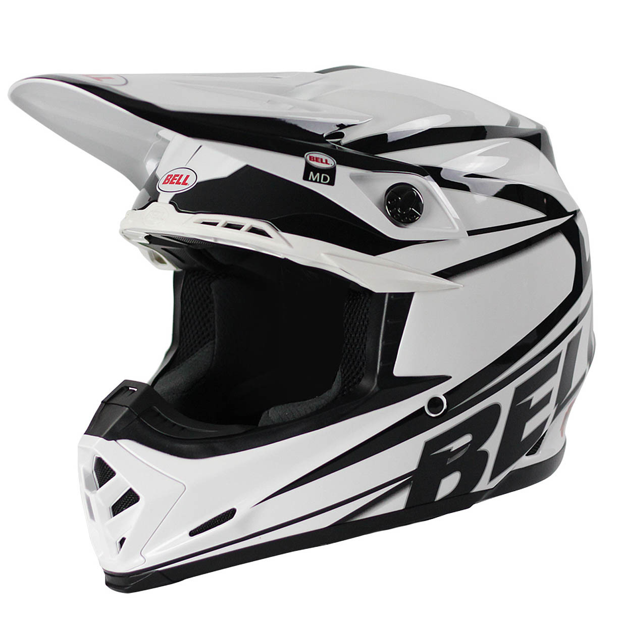 Bell NEW 2017 Mx Moto9 Tracker Dirt Bike White Black Moto 9 Motocross