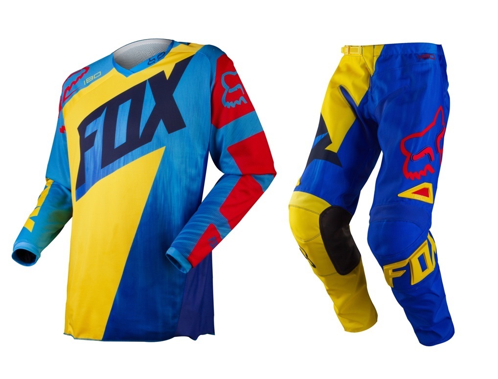 Fox Mx 2015 180 Vandal Ylw/Blu Kids BMX MTB Motocross Dirt Bike Toddler Gear Set eBay
