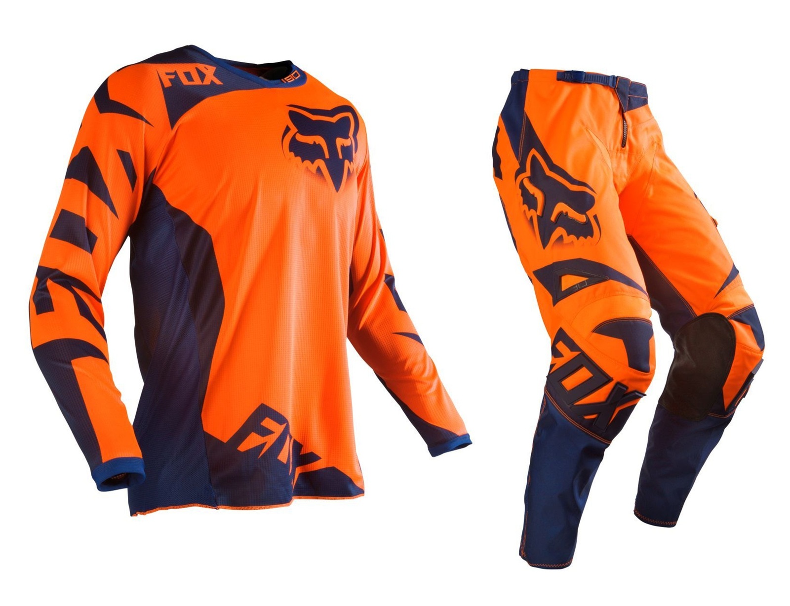 Fox Racing NEW 2016 Mx 180 Race Jersey Pants KTM Blue Orange Motocross Gear Set