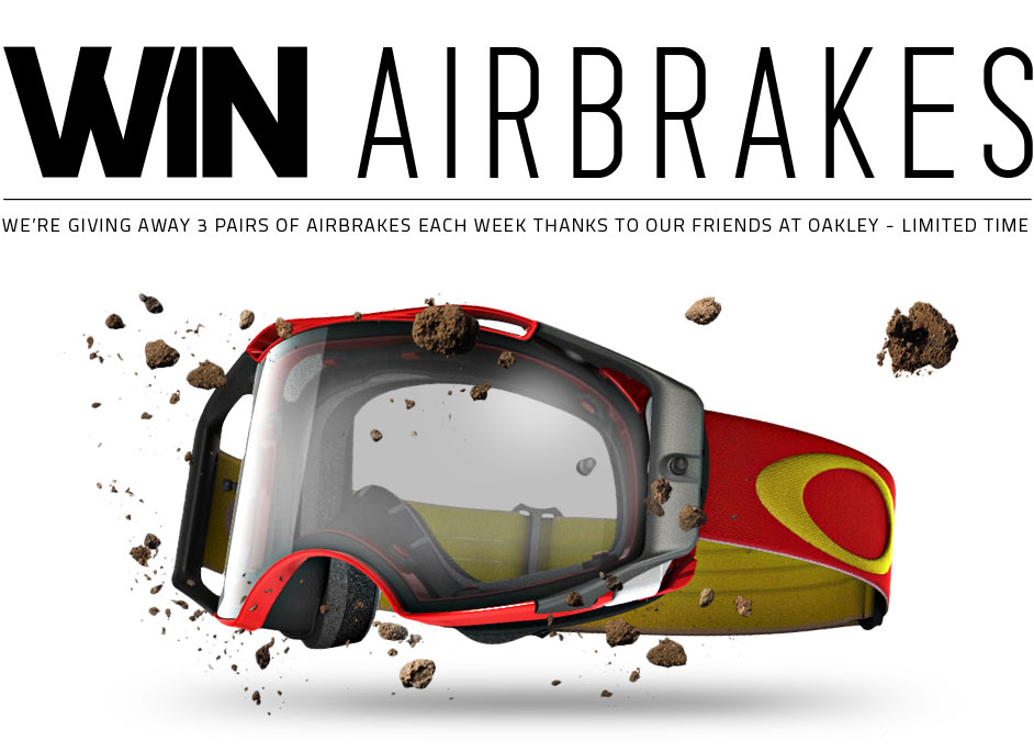 Win Oakley Airbrake Goggles with MXstore