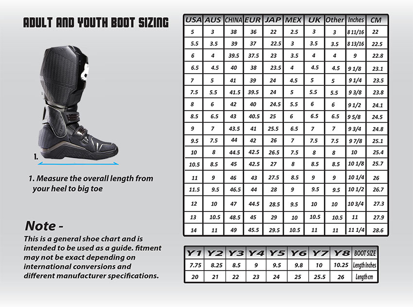 Ugg Womens Boots Size Chart