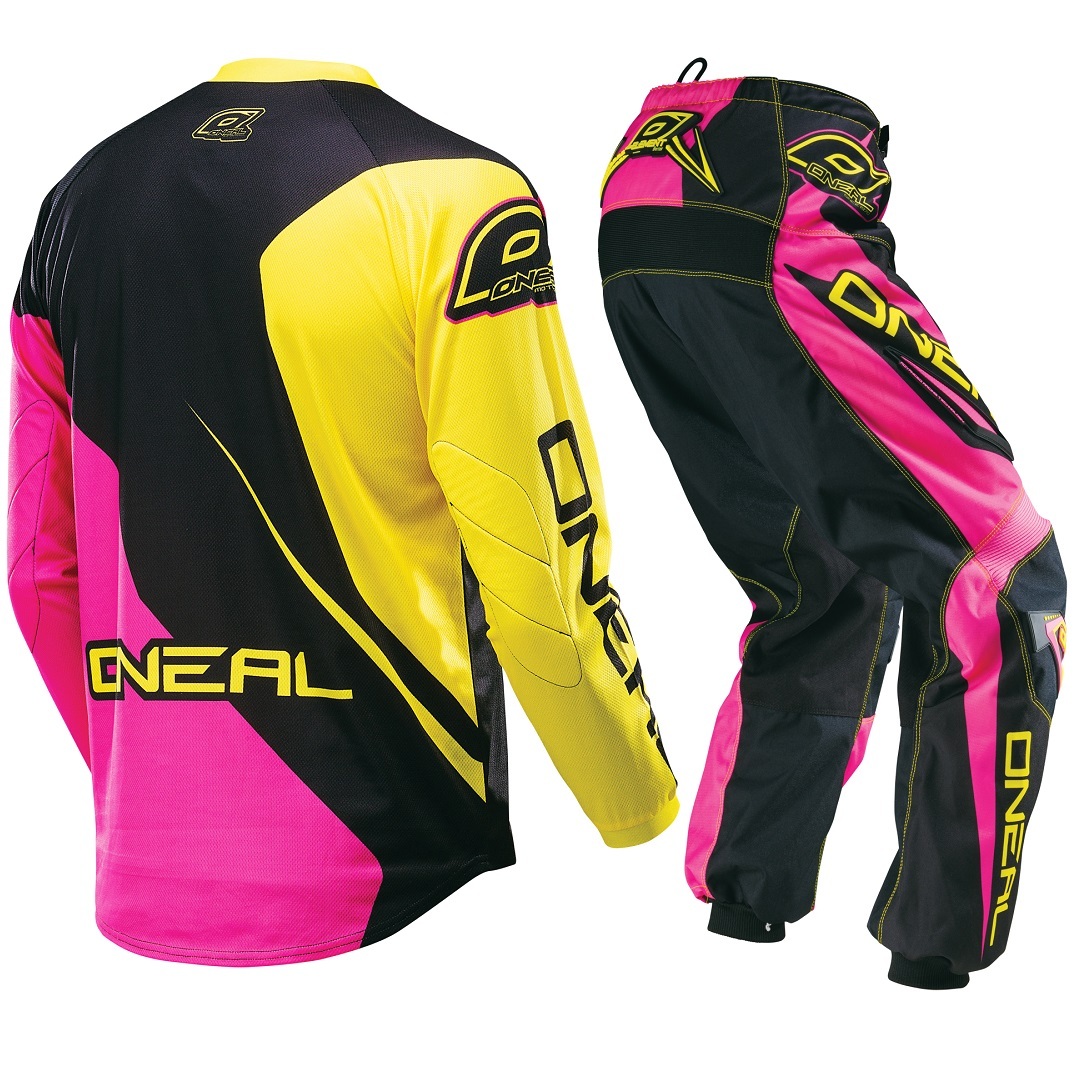 Oneal Ladies Mx NEW 2016 Element Pink Yellow Motocross Dirt Bike Womens