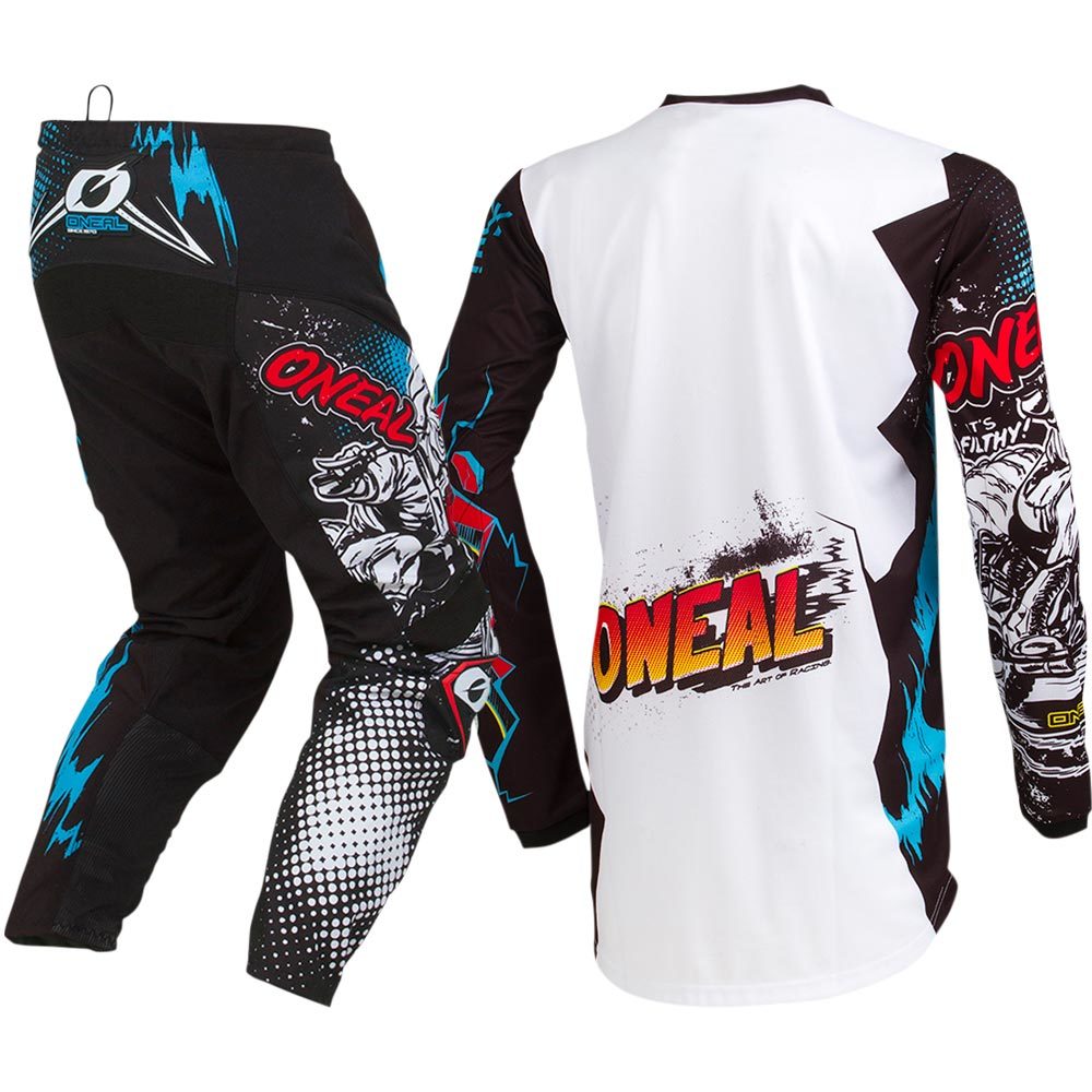 Download NEW Oneal 2019 Youth MX Element Villain White Jersey Kids ...