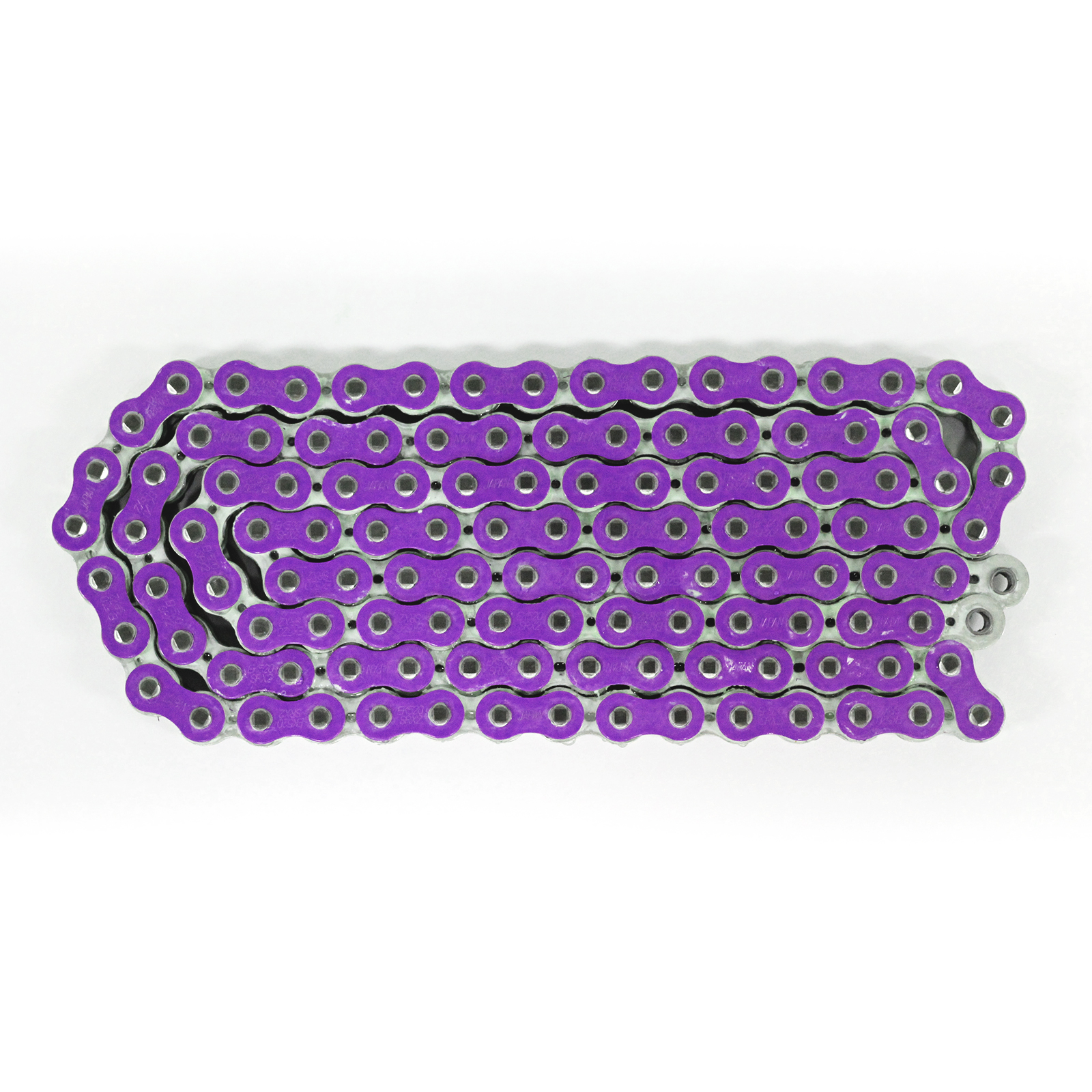 520 Pitch Motorcycle/ATV Drive Chain - 120 Links, Purple Color, Includes Master Links (Rivet & Clip Style)