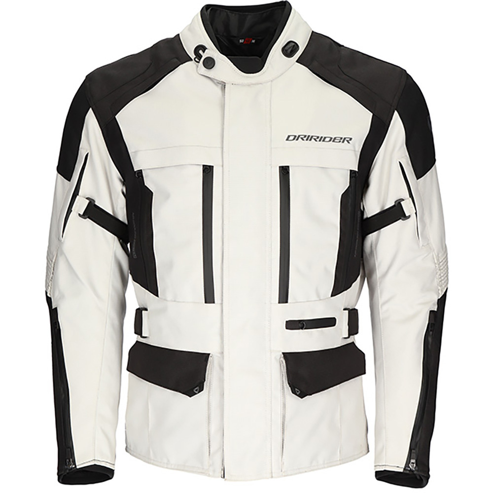 DriRider Explorer Light Grey Black Adventure Jacket