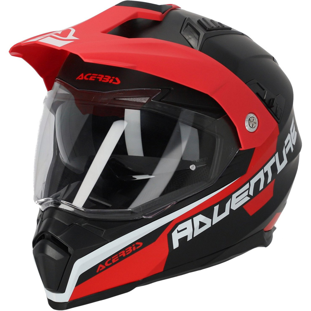 Acerbis Flip FS-606 Grey Red Adventure Helmet at MXstore