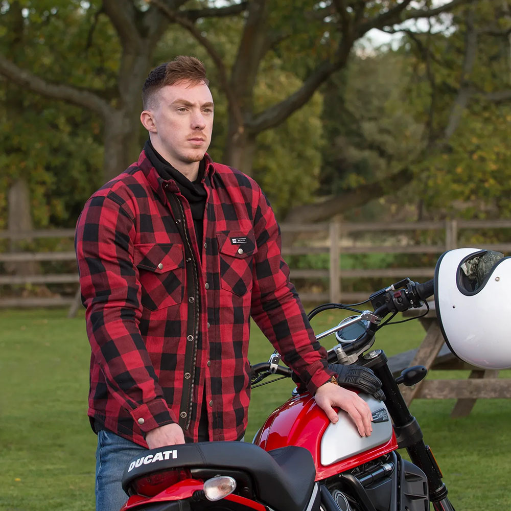 Riding flannel jacket top