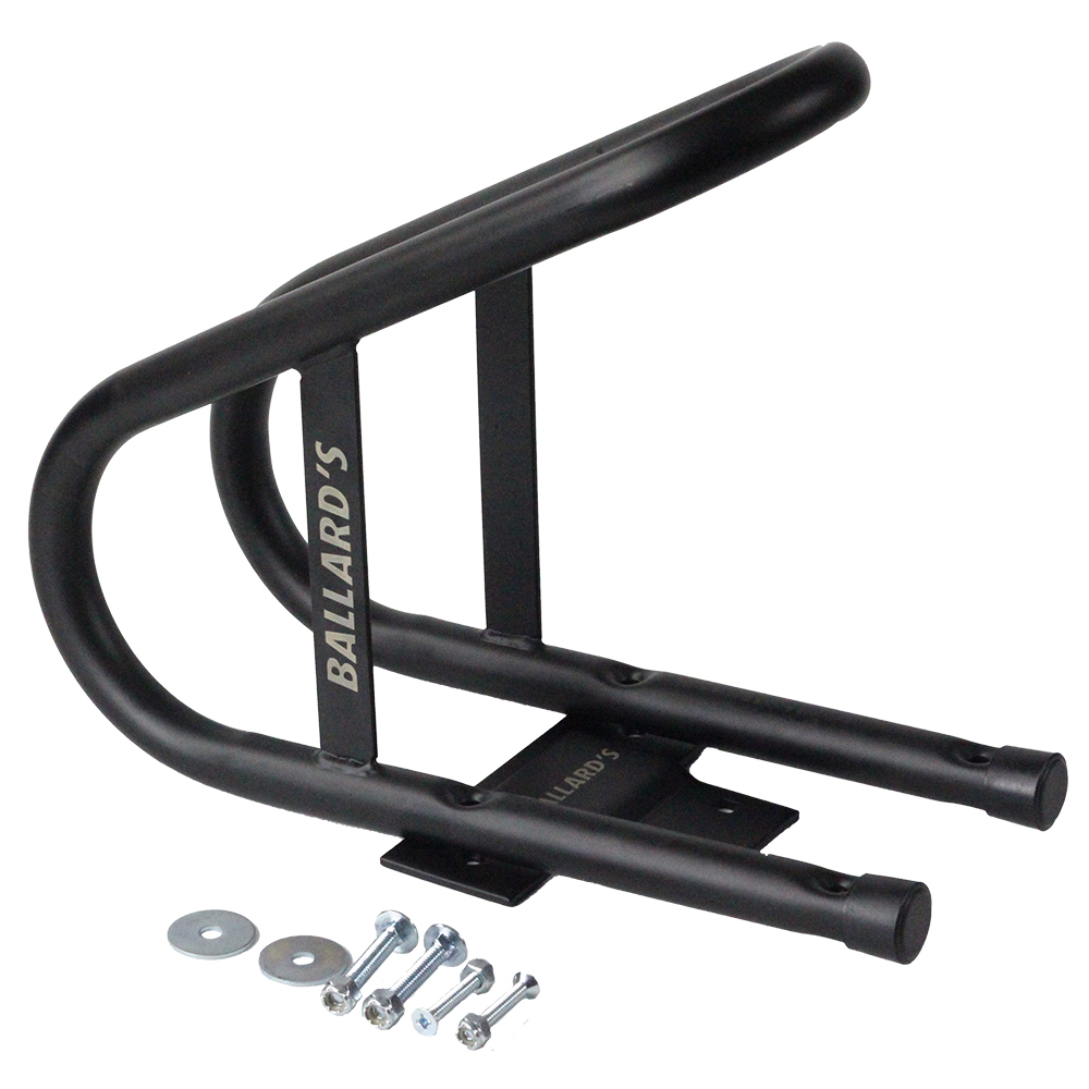 Ballards Wheel Chock w/ Mount Kit + Fork Support + Tie Downs Bundle at