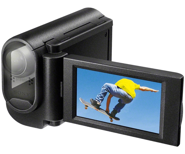 Sony Action Cam Genuine NEW Accessories Handycam Case Flip Out Screen