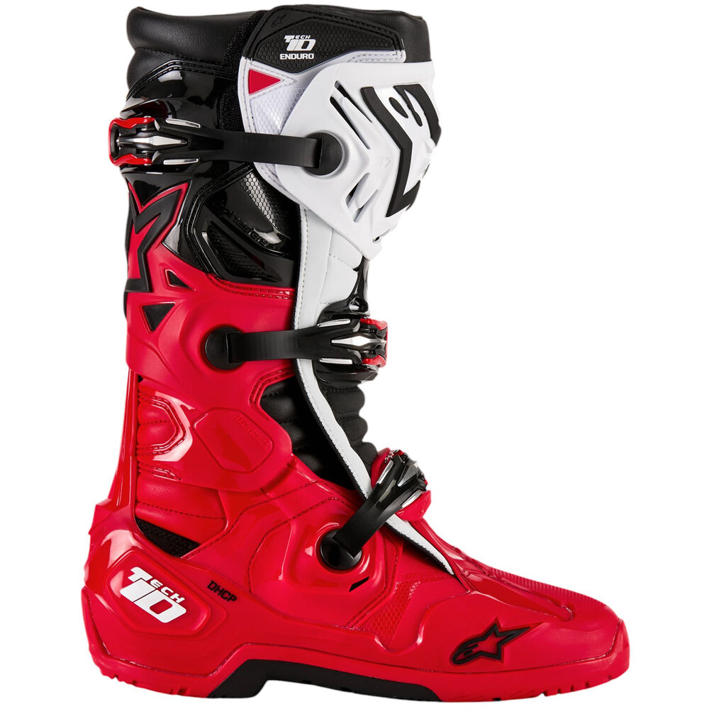 Alpinestars 2026 Tech 10 Bright Red/Black/White Enduro Boots | Buy