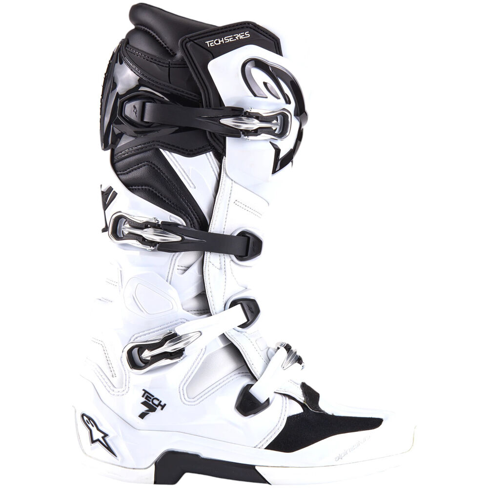 Alpinestars 2026 Tech 7 White/Black Boots | Buy Online | MXstore