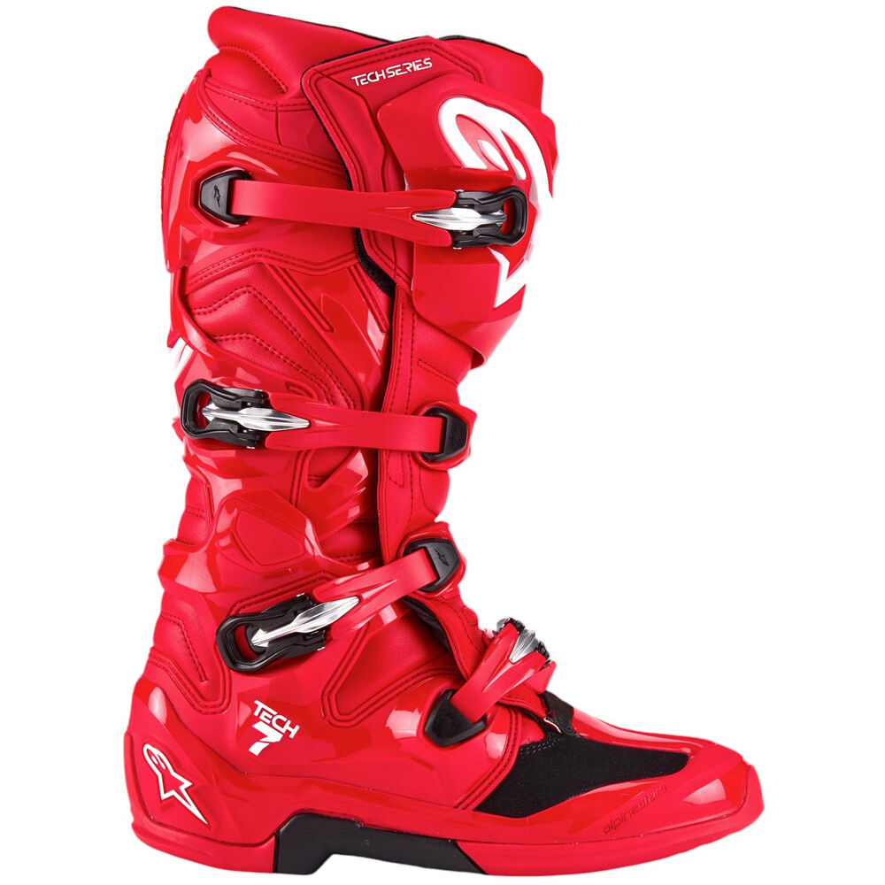 Alpinestars 2026 Tech 7 Bright Red Boots at MXstore