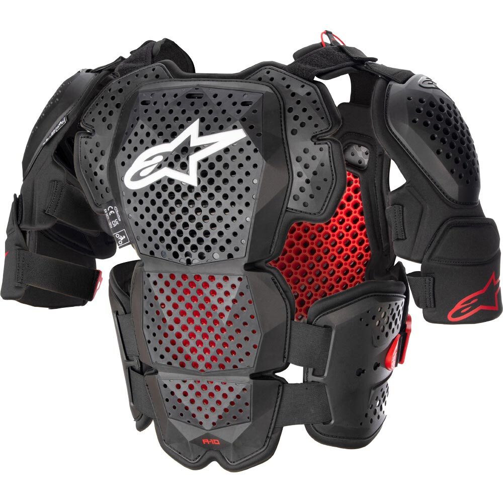 Alpinestars A-10 V2 Anthracite/Black/Red Full Body Armour at MXstore