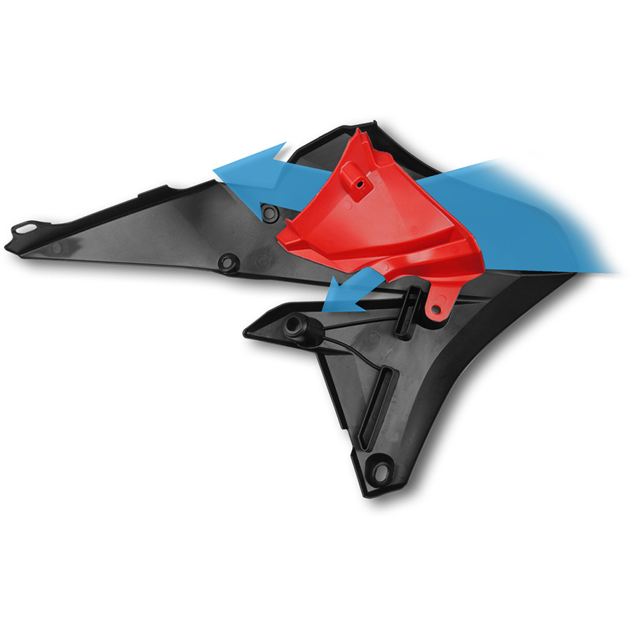 Cycra Yamaha YZ250F/YZ450F 14-17 Black Radiator Shrouds at MXstore