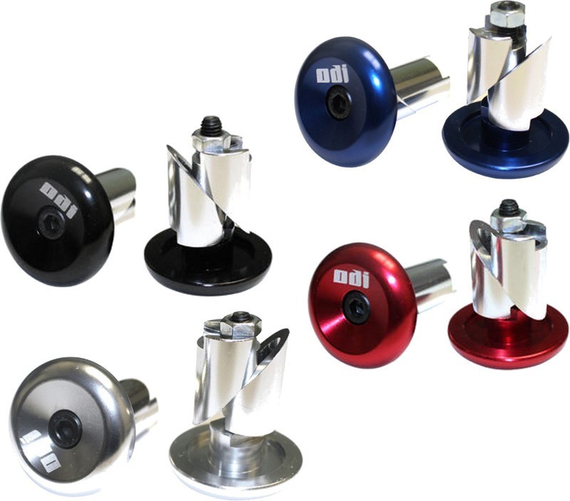 ODI Aluminium Red Handlebar End Caps at MXstore