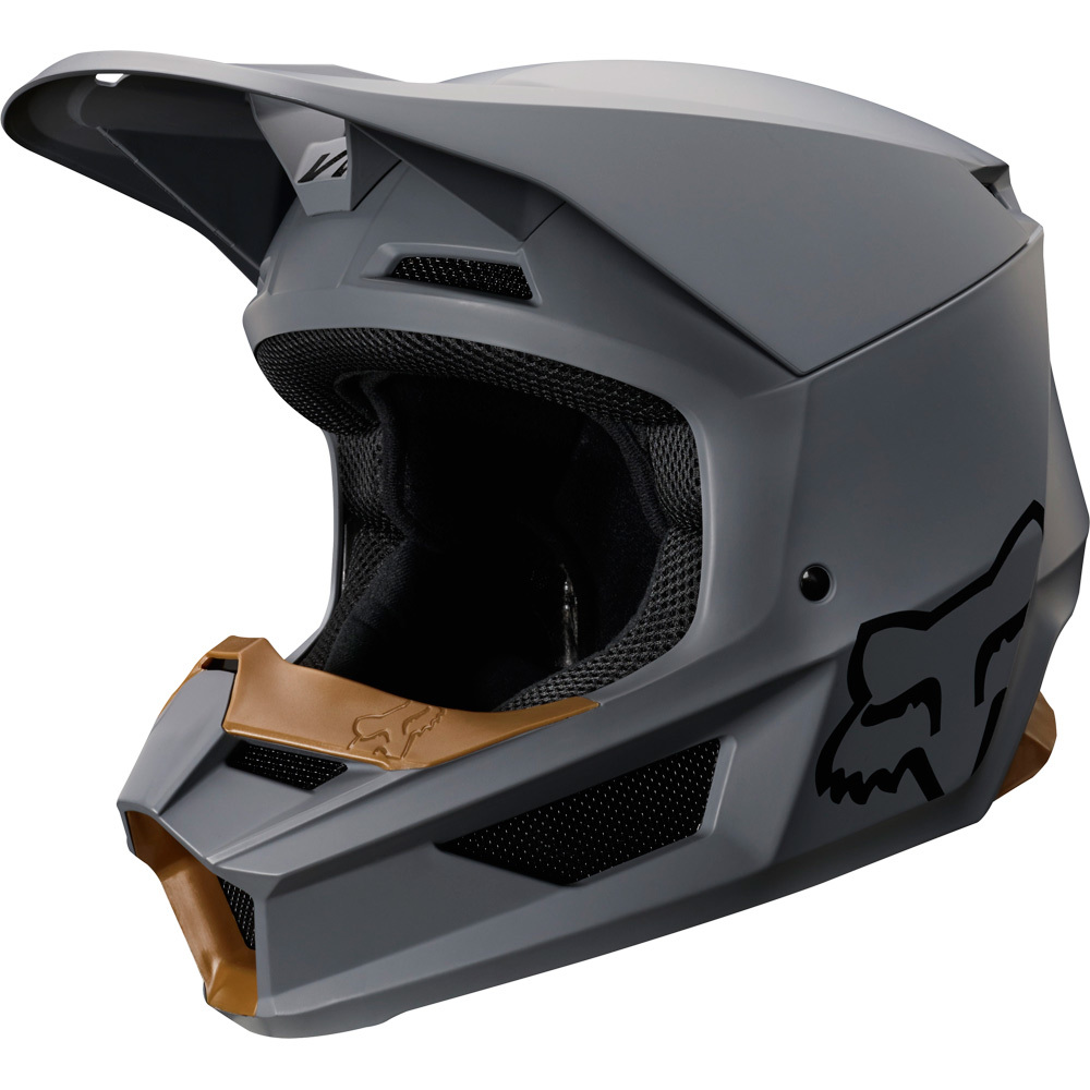 Fox 2019 V1 Matte Stone Helmet at MXstore