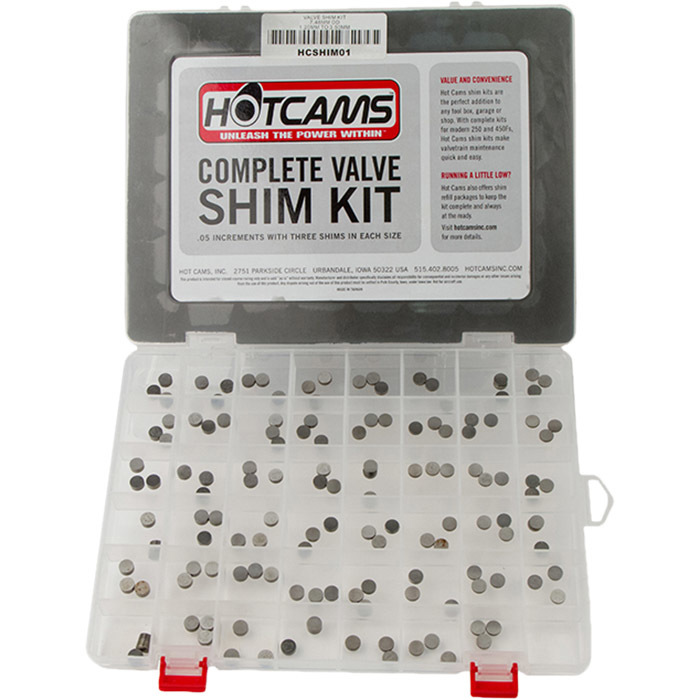 Hot Cams Honda/Kawasaki/Suzuki/Yamaha 7.48mm Complete Valve Shim Kit at