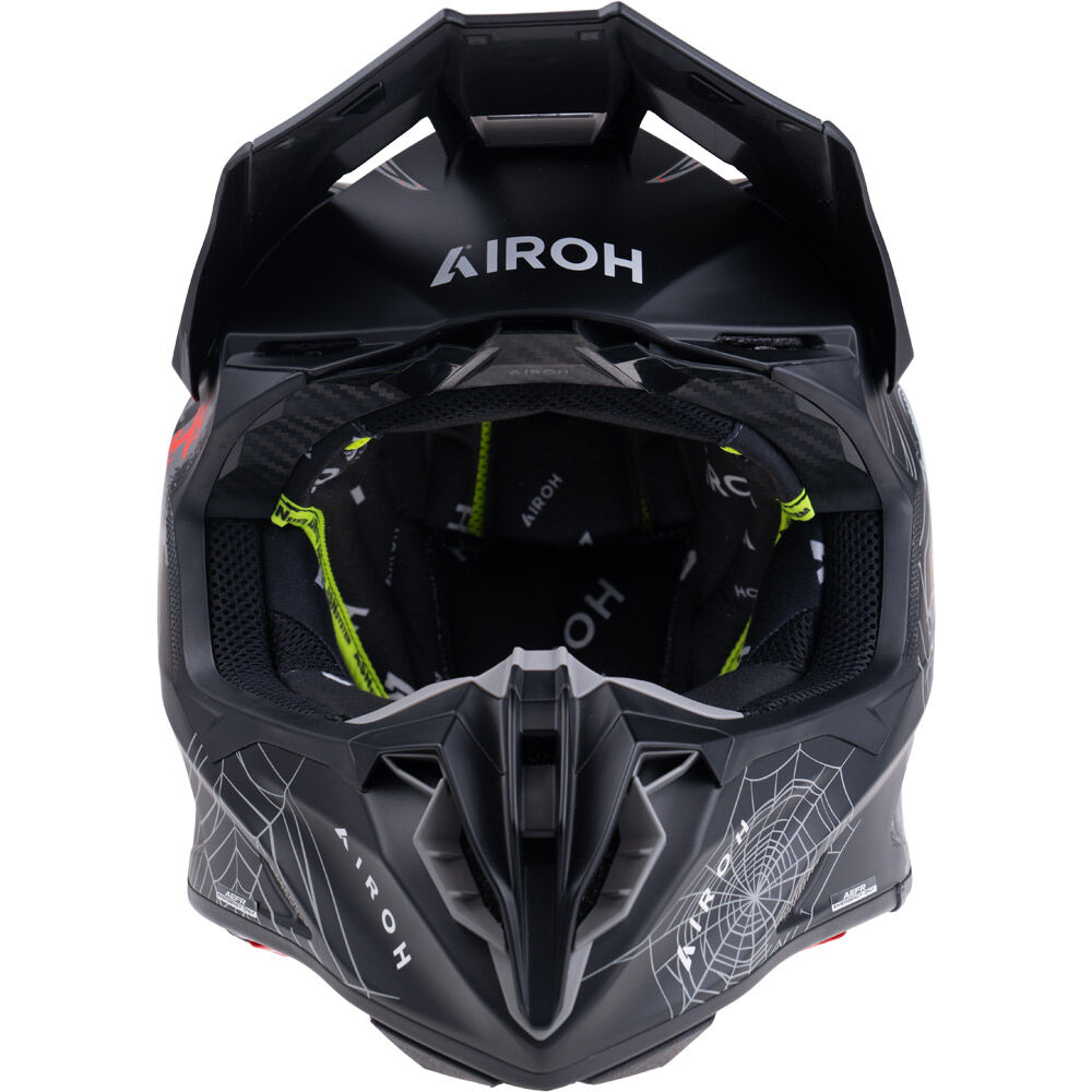 AIROH ツイスト3.0 Lサイズ Airoh Twist 3.0 MX Helmet Thunder gloss black white red | eBay
