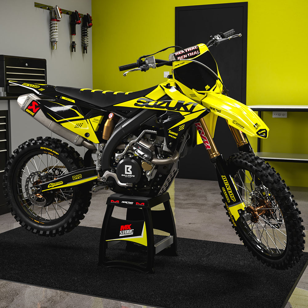 Ninetwo Decals Suzuki DRZ400 00-24 Yellow Black w/ Black BGS