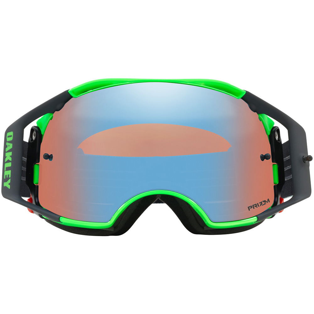 Oakley NEW Mx Airbrake Shockwave Blue Green Prizm Motocross BMX MTB Goggles eBay