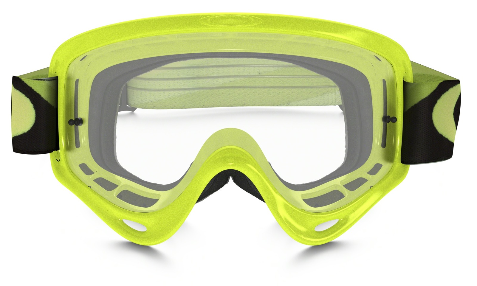 Oakley NEW Mx Youth XS OFrame Heritage Lime Green Kids Clear Motocross