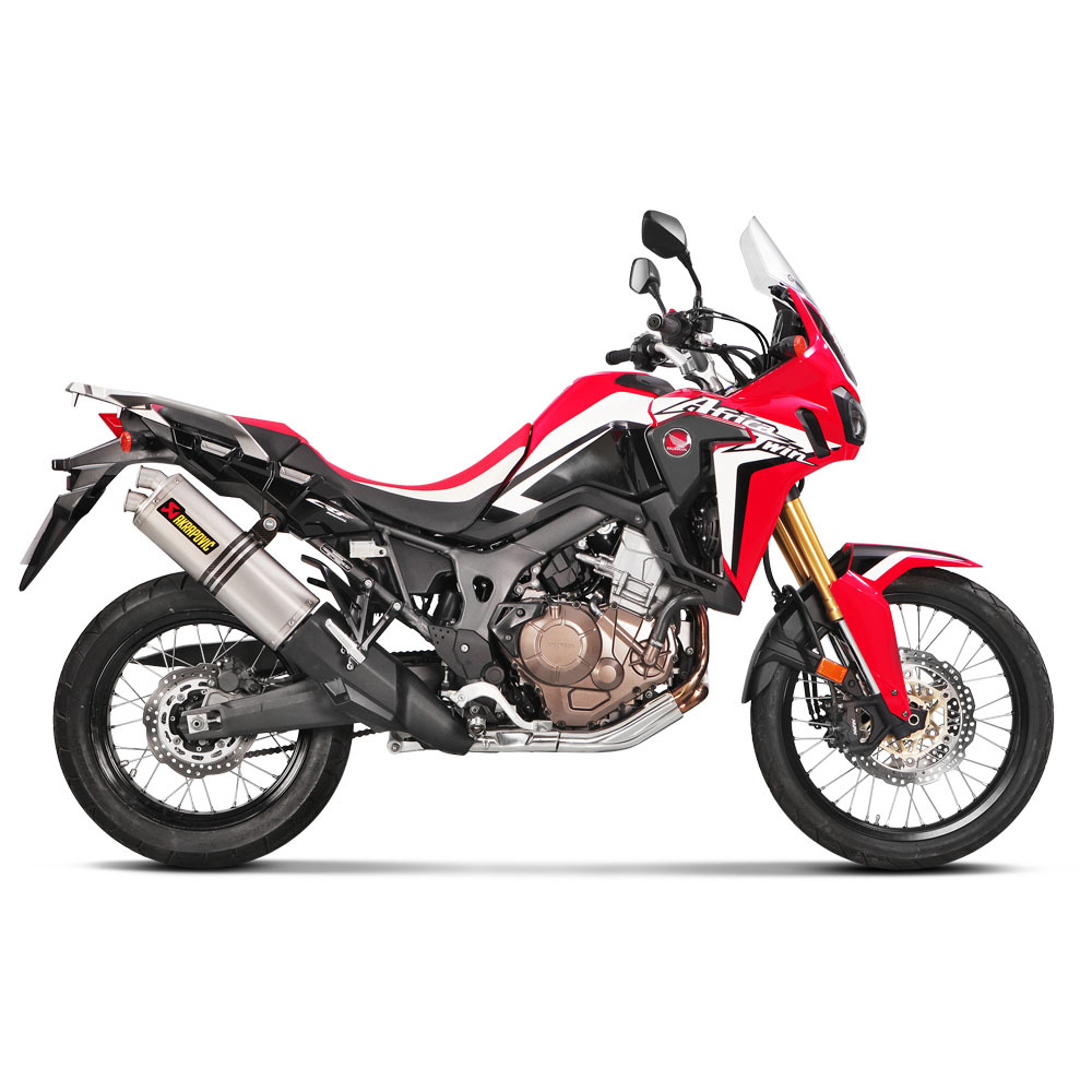 Akrapovic Honda CRF1000L Africa Twin 16 19 Adventure Sports 18 19 Titanium Slip On Muffler at MXstore