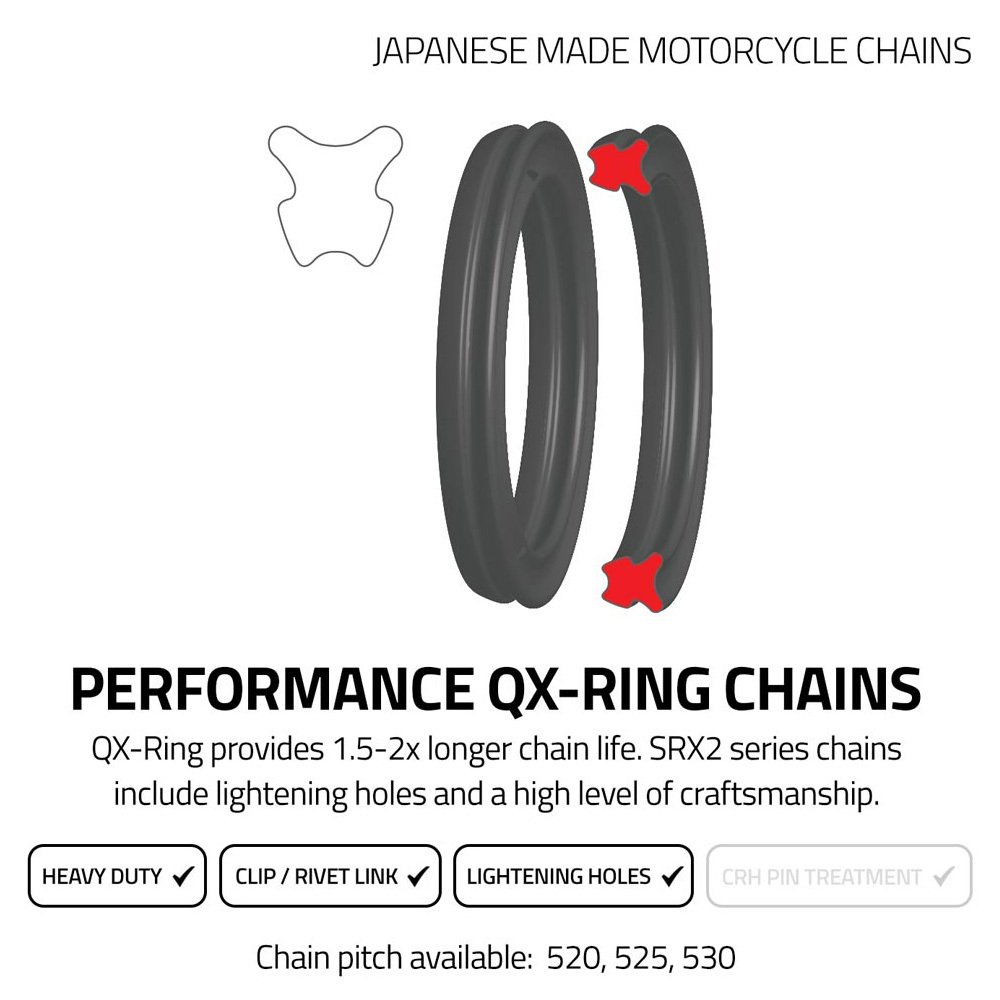 EK Chains 525 QX-Ring Gold 124L Chain | Buy Online | MXstore Australia