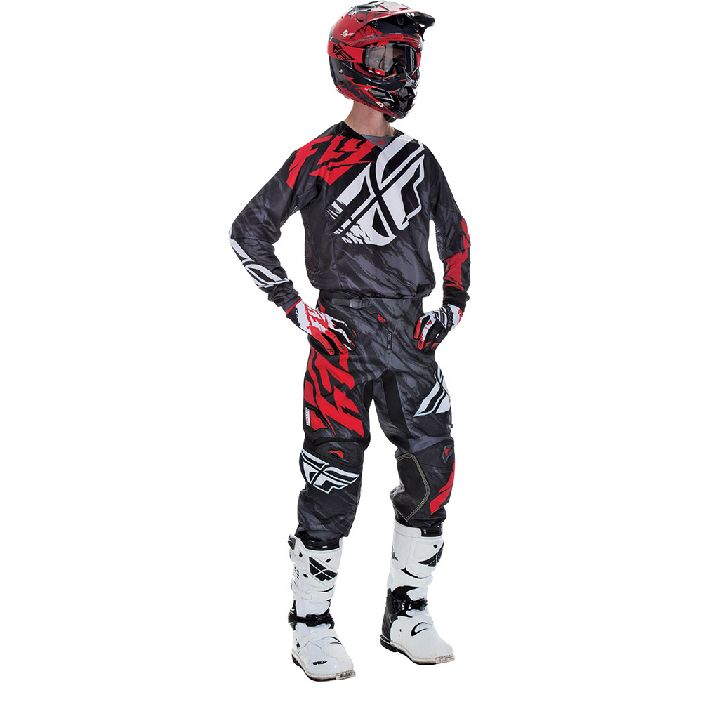 Fly Racing 2017 Mx NEW Kinetic Relapse Black Red Jersey Pants Motocross ...