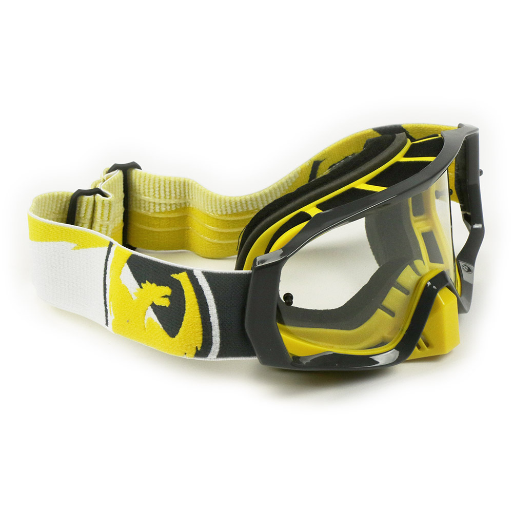 Dragon NEW Mx Vendetta Dirt Bike Incline Yellow Black Clear Motocross