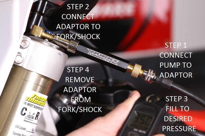 Works Connection Air Fork No Air Loss Adaptor at MXstore