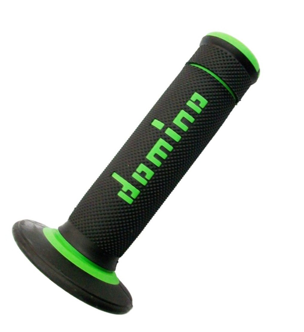 Domino Slim Black/Green MX Grips at MXstore