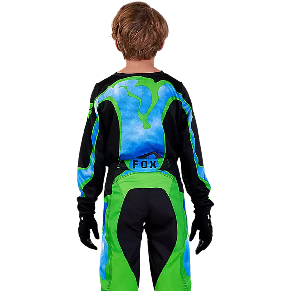 Fox 2024 180 Atlas Black Green Kids Jersey at MXstore