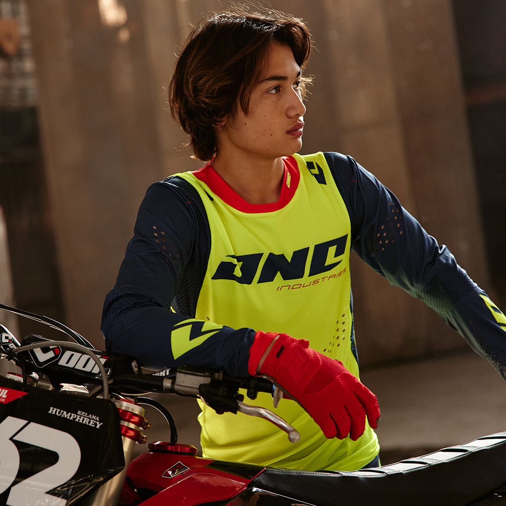 One Industries 2026 X197 Neon Navy Kids Jersey at MXstore