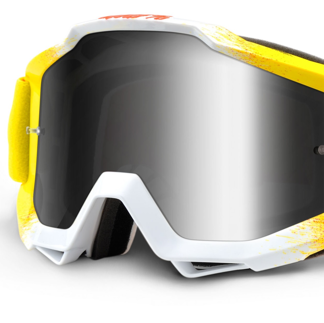 100 Percent NEW Mx Accuri Zest Silver Tinted Lens Motocross Dirt Bike