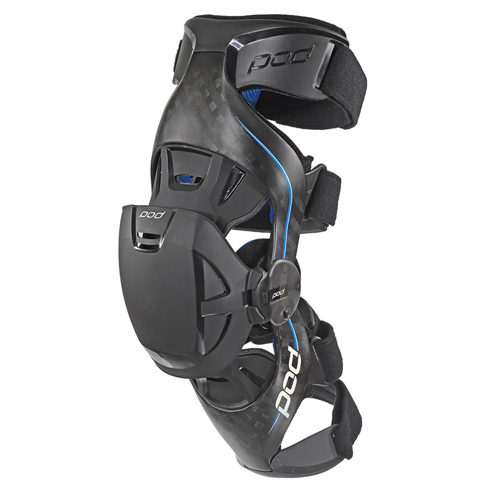 POD NEW K8 Carbon Blue Mx Gear Motocross Dirt Bike Enduro Right Knee