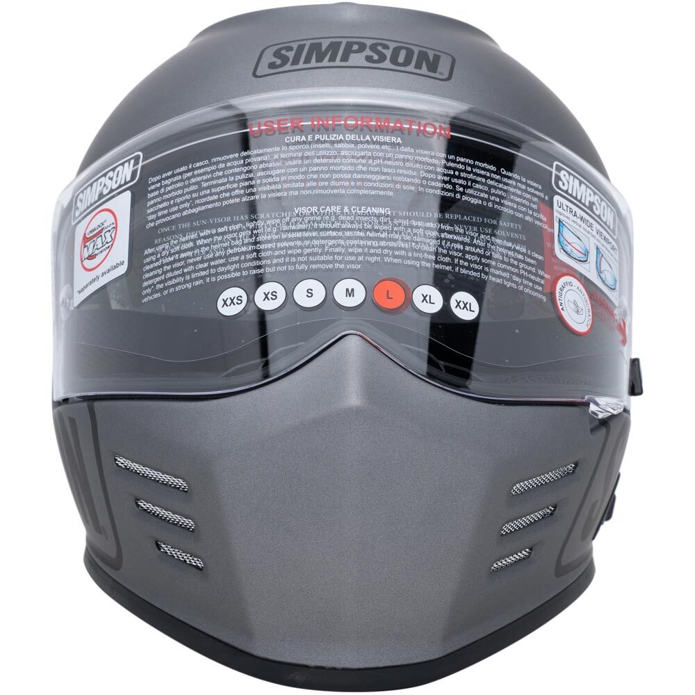 Flat Simpson GBDXL3 Black Dot X-Large Helmet Ghost Bandit 