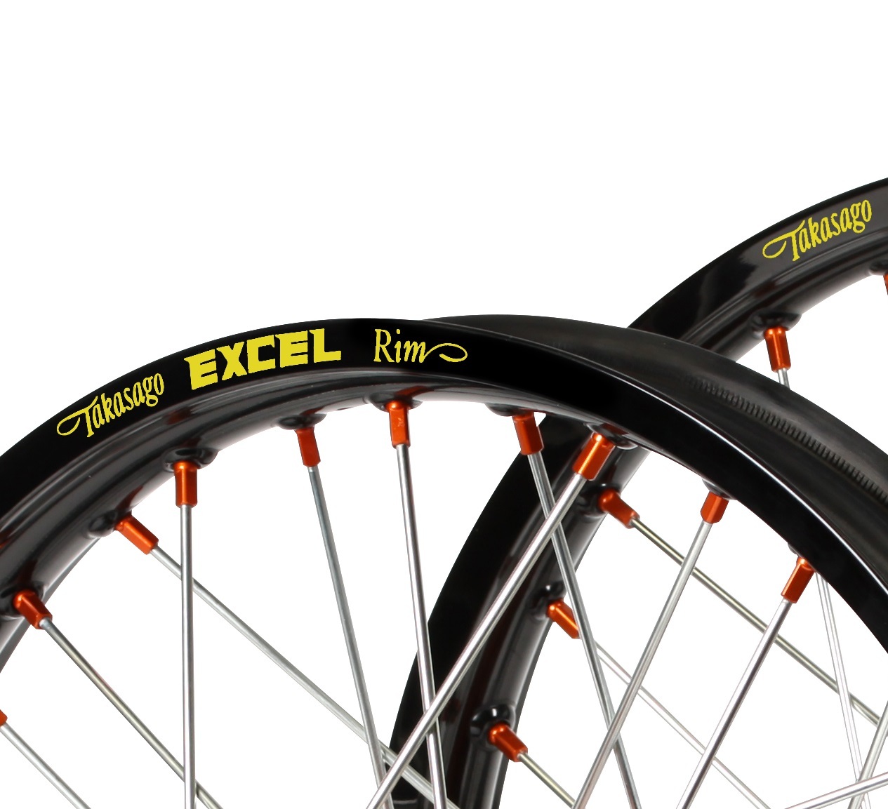 Excel NEW Mx KTM SX SXF SXF 20132014 Black Rims Orange Hubs Takasago