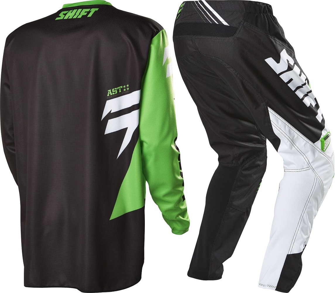 Shift NEW 2016 Mx Assault Green Black Jersey Pants Motocross Dirt Bike