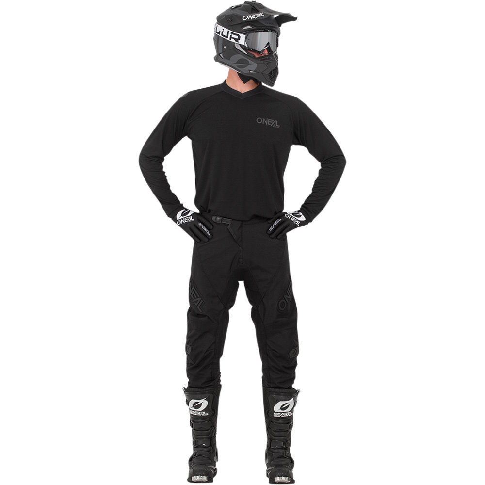 Black MX Splat Motocross Trikot mit Hose Weiß Outfit Gelände Enduro GhostBikes