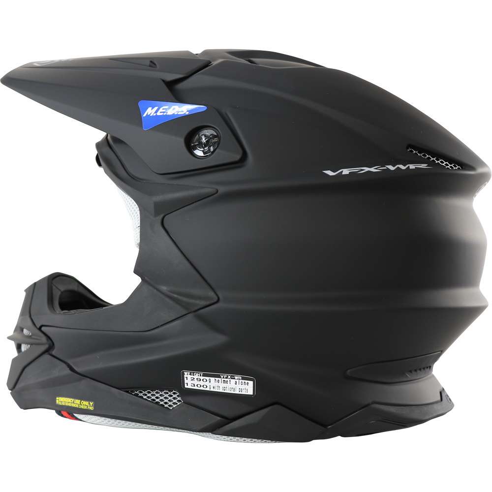 Shoei VFX-WR Matte Black M.E.D.S Helmet | Buy Online | MXstore