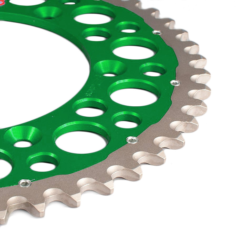 Renthal Kawasaki Twinring Green Rear Sprocket at MXstore