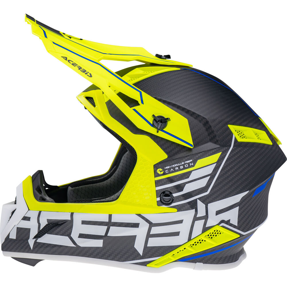 Acerbis Steel Black/Fluro Yellow Carbon Helmet
