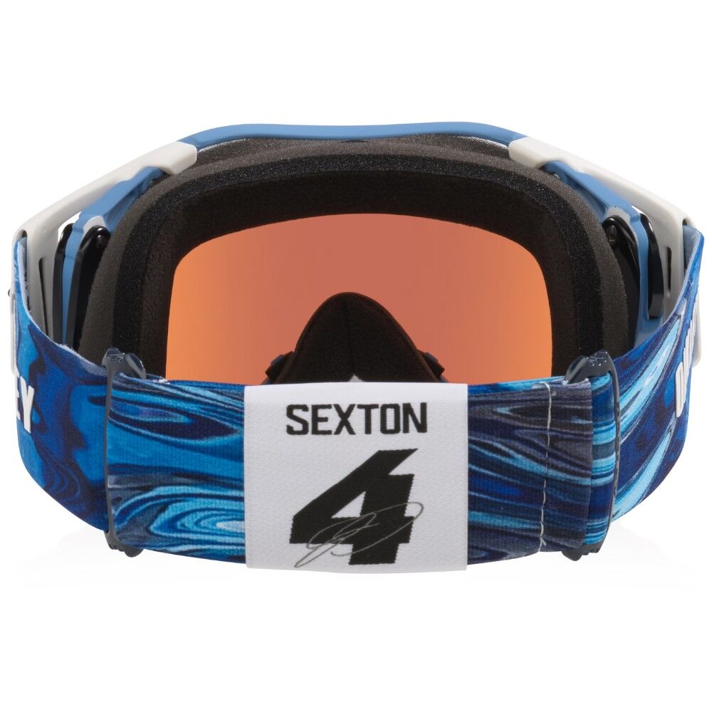 Oakley Airbrake Sexton Matte White Prizm Sapphire Goggles at MXstore
